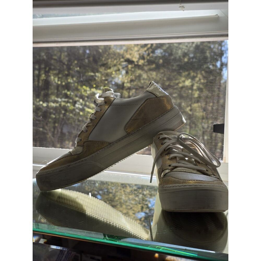 P448 Women's Sneakers Size Euro 38 US 7.5-8 White Low Top - Picture 4 of 8